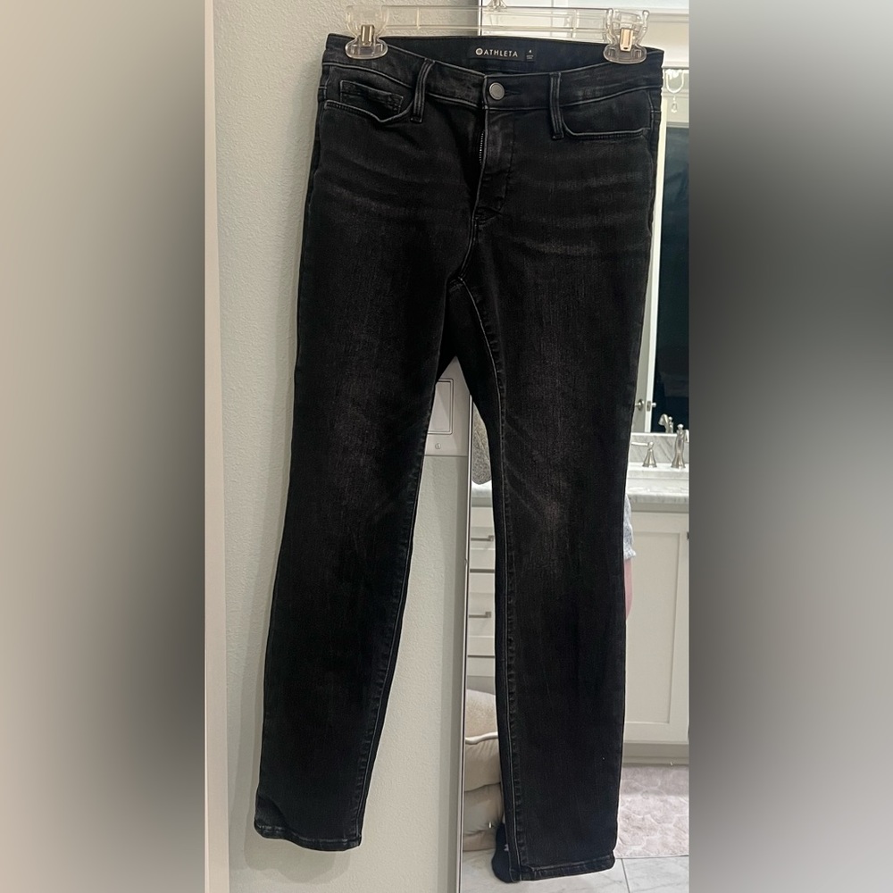 Athleta jeans, black, sculptek sculpting fiber technology